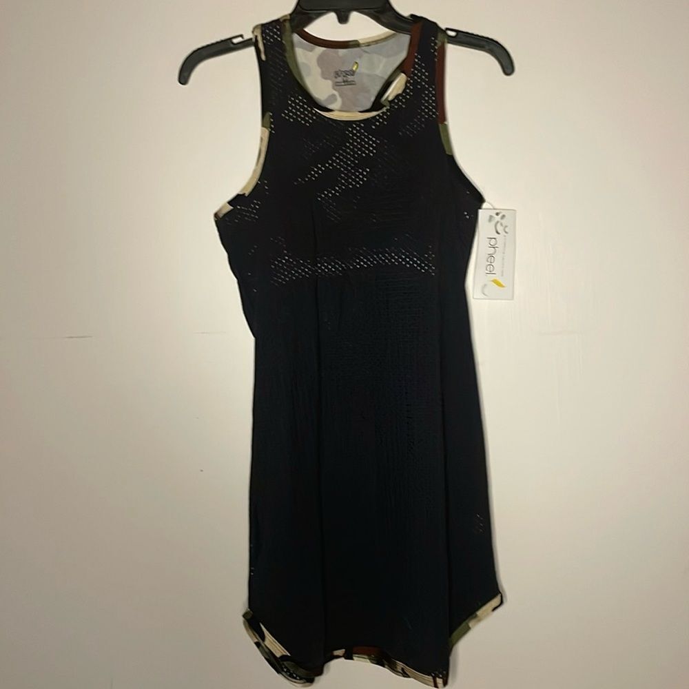 Pheel- NWT Spirit Tunic in Black Camo Lining Mesh Body Athletic Dress- Size M